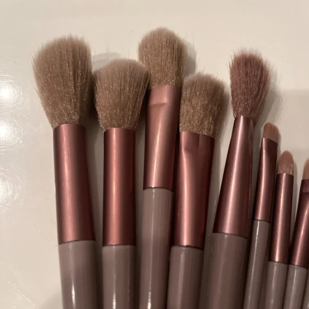 Make-Up Brushes (12) and Scalp‎ Massager (new) (w/a/x)